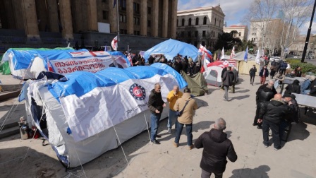 Очередные акции протеста прошли в Грузии