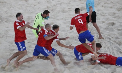 Сборная России стала победительницей по пляжному футболу
