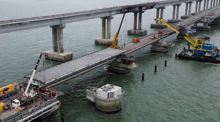 Сегодня будет закрыто движение по Крымскому мосту