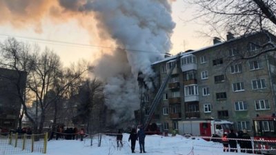 В Новосибирске взорвался и обрушился дом