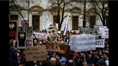 В Словакии прошли антиправительственные акции