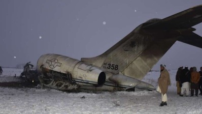 Российский самолет Falcon 10 упал в Афганистане