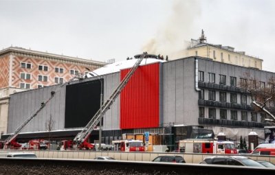 В Москве произошел пожар в Театре Сатиры
